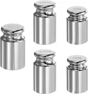 uxcell 5pcs Calibration Weight Set 50g 100g 200g M1 Precision Chrome Plated Steel for Digital Balance Scales