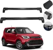 Car Roof Rack Cross Bars Compatible for KIA Soul 2014-2019 SUV Luggage Kayak Cargo Hard Shell Carrier Roof Rail with 4 Keys 100LBS Load