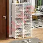 CLEAR DIY Cube Shoe Cabinet Rack Storage Stackable Organiser Stand Suit Boots