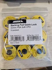 Mirka Backing Pad for 1.25" Orbital Sander p/n: 1132-R (10ea/pack) PSA Soft CPD