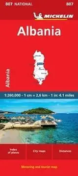 Albania - Michelin National Map 807 by Michelin 9782067264335 NEW