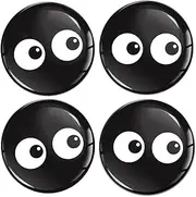 SkinoEu Car Sticker for Hub Caps Hub Caps Hub Cap Wheel Hub Cover Wheel Sticker 65 mm Black Eyes A 1865