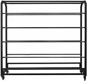 Mobile Vinyl Portarrolls, Organizing Cart with Wheels for 8 Vinyl Rolls, Commercial Fabric Roll Shelf, with Adjustable Bar to Hang, Multipurpose (145 Cm)