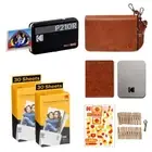 Kodak Mini 2 Retro 2.1x3.4” Portable Photo Printer Black + 60 Sheet Cartridges