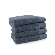 4pc Onkaparinga Avalon Bathroom Towels Set 550GSM 69x140cm Cotton Midnight