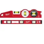 Milwaukee Levels 10" 360-Locking Die Cast Torpedo W/ Magnetic I-Beam 24", 2-Pcs