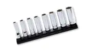 Koken Tool Z-EAL 3/8 (9.5 mm) SQ. 6 angle deep socket rail set 8 pair RS3300MZ/8