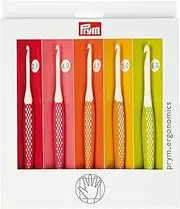 Prym Crochet Hook for Wool Ergonomics 3.50-6.00 mm x 1 Set, Multi, One Size