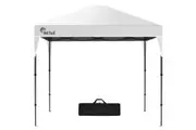RED TRACK 3x3m Ultra Compact Folding Gazebo, Carry bag, Portable Outdoor Popup Marquee for Camping Beach, White