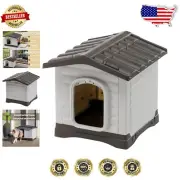 Patented Fold-Out Porch Dog House - Durable & UV Resistant for All Dogs
