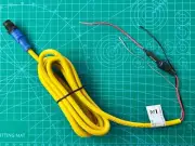 Amphenol LTW NMEA 2000 Male Shielded Power Cable w/ 3A Fuse, 2m (6.6ft), IP68