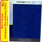 ULTRA PRO BINDER Vivid Deluxe 9 Pocket Zippered PRO-Binder DELUXE Blue