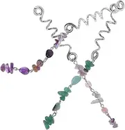 [IWOWHERO] 3pcs Braid Jewelry Hair Charms for Braids Metal Hair Rings Accessories Dreadlock Charms for Women