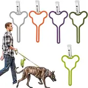 Pet waste bag holders | Hands-free dog poop bag holders | Dog poop bag holders, Bag Holder and Dispenser for Dogs with Leeash Attachment, Leak Proof, Easy Twist Top for Refills