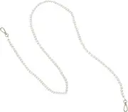 [Beatifufu] Pearl Bag Replacement Chain Strap Stylish Shoulder Strap for Handbags Detachable Lightweight Durable for Travel Shopping Dating More