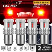 AUXITO 4X Red 1157 BAY15D 7528 2357 Super Bright Tail Stop Brake Light LED Bulb (for: Renault)