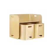 3 Piece Nordic Kids Table and Chairs Set Activity Desk