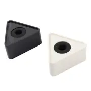 2 Pcs Microphone Flag Station Black Custom Logo and White Stand