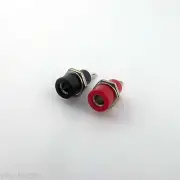 100x B&Red Amplifier Terminal Binding Post 4mm Banana Plug Panel Mount Connector