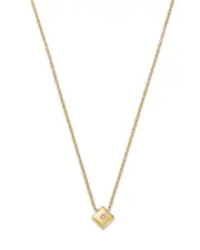 Zoe Chicco 14K Yellow Gold Princess Diamond Nugget Pendant Necklace, 0.02 tcw