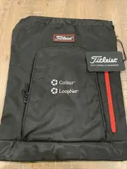 Titleist Players Sack Backpack Travel Bag Drawstring Black/Red