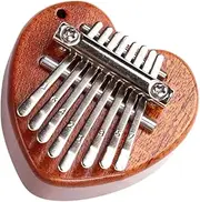 ERINGOGO Beginner-friendly Mini Kalimba Piano 8 Notes Portable Thumb Piano Comfortable Arc Design