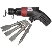 TRAX Light Duty Air Chisel Hammer w/4Pc Chisel, 10mm Hex Shank, 4500 BPM ARX-720