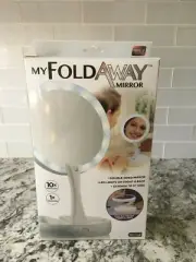 My Fold Away Mirror Double Sided LED Lights As Seen on TV