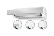 Robinhood 60cm Stainless Steel or White Slideout Rangehood RO61SS/WH/80