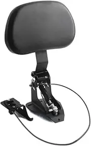 Motorbike Back Rests Motorcycle Middle Backrest for for for Street for Glide Road 2009-2024 Driver Rider Adjustable Black Installation Kit Luggage Rack Backrest
