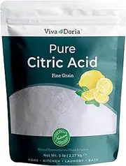 Viva Doria 100% Pure Citric Acid, Food Grade, Fine Grain, 5 lb (2.27 kg)