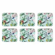 Ashdene Dining Kitchen Romantic Garden Cork Back Coasters Set 6
