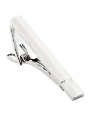 [Cudworth] Rhodium Plated Tie Bar in Silver