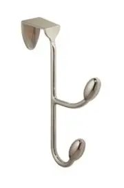 InterDesign 76500 Over The Door Double Hook, 4" x 6", Chrome