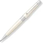 [Cross] Beverly Pearlescent White Lacquer Ballpoint Pen (AT0492-2), 6.75in. x 2.75in. x 1.75in.