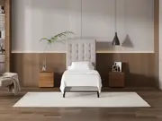 My Style Buttoned Headboard & Standard Base - Single / Haze / Slimline Base