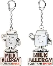 [EliteSign] Kids' Food Allergy Alert Bracelet – Band with Multiple Allergy Charms: Peanut, Nut, Dairy, Fish, Asthmatic, Milk – Fun Medical Alert Kit for Children