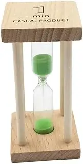 BEBEMOKO Mini Sandglass Timer 1 Minute Hourglass for Kids Visual Timer Clock Home Decor Educational Tool