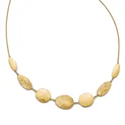 14K Yellow Gold Polished D/C With 2In Ext. Necklace