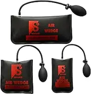 Air Wedge Shim, 3 Sizes Commercial Inflatable Air Pump Wedge Bag Tool, Air Bag Tool for Variety of Jobs,Professional Leveling Kit & Alignment Tool, Maximum 500LB Rating