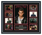 JOHNNY DEPP ICONIC MOVIES JACK SPARROW SIGNED LIMITED EDITION FRAMED MEMORABILIA