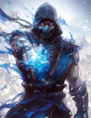 "Mortal Kombat Sub-Zero" 8.5x11 Art Print Limited to 20 Hand-Numbered Copies