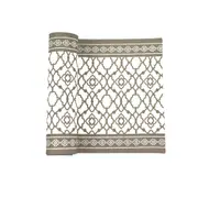 Sir John's Gifts Rans Cotton Vintage Premium Cotton Table Runner - Grey