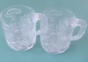 (2) 1995 McDonald's Glasses "Two Face/Batman Forever", Unused, Made in France