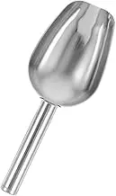 Zerodeko Multi Function Stainless Steel Scoop Kitchen Shovel for Ice Cubes Flour and Grains Ergonomic Design Smooth Surface Easy to Clean Versatile Kitchen Tool for Cooking and Baking