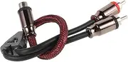 SEWOART RCA Signal Cable for Car Audio Female to Male RCA Connector Durable Construction Stylish Mesh Design Reliable Stereo Speaker Wire for Sound