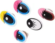 SUCHUANGUANG 10 Pieces Plastic Cartoon Safety Doll Eyes for Toy Bear Dolls Doll Cuddly Toy Craft Children DIY with Washers Plastic Safety Eyes