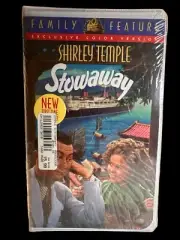Shirley Temple Stowaway 1936 (VHS, 1995) Clamshell Case Watermark 8580