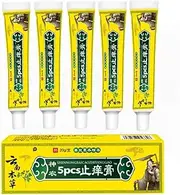 BaiCaoZhiYangGao 5 Sets, Compatible with Natural Chinese Herbal Eczema, Psoriasis, Dermatitis Ointment Symptom, External Use Only