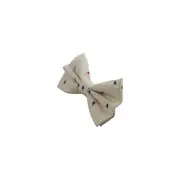 Mens Cream Preppy Insects Patterned Cotton Bow Tie